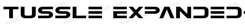 Tussle Expanded字体转换